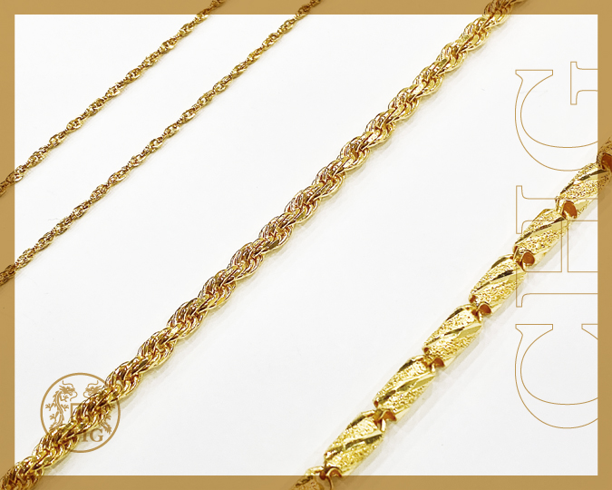 黃金純金9999項鍊